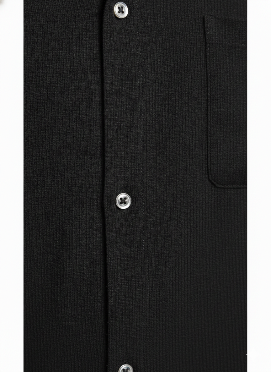 Authentic Vintage H&M Divided "Night Shadow" Relaxed Fit Black Casual Shirt