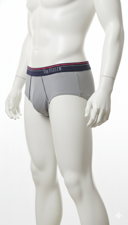 Exclusive Export Surplus Underwear: Van Heusen Men's Premium Cotton Brief 🩲 | Ultra-Soft| Royal Blue