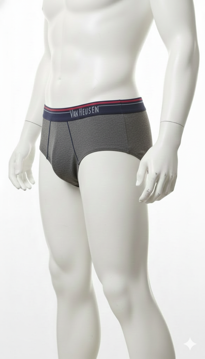 Exclusive Export Surplus Underwear: Van Heusen Men's Premium Cotton Brief 🩲 | Ultra-Soft| Royal Blue