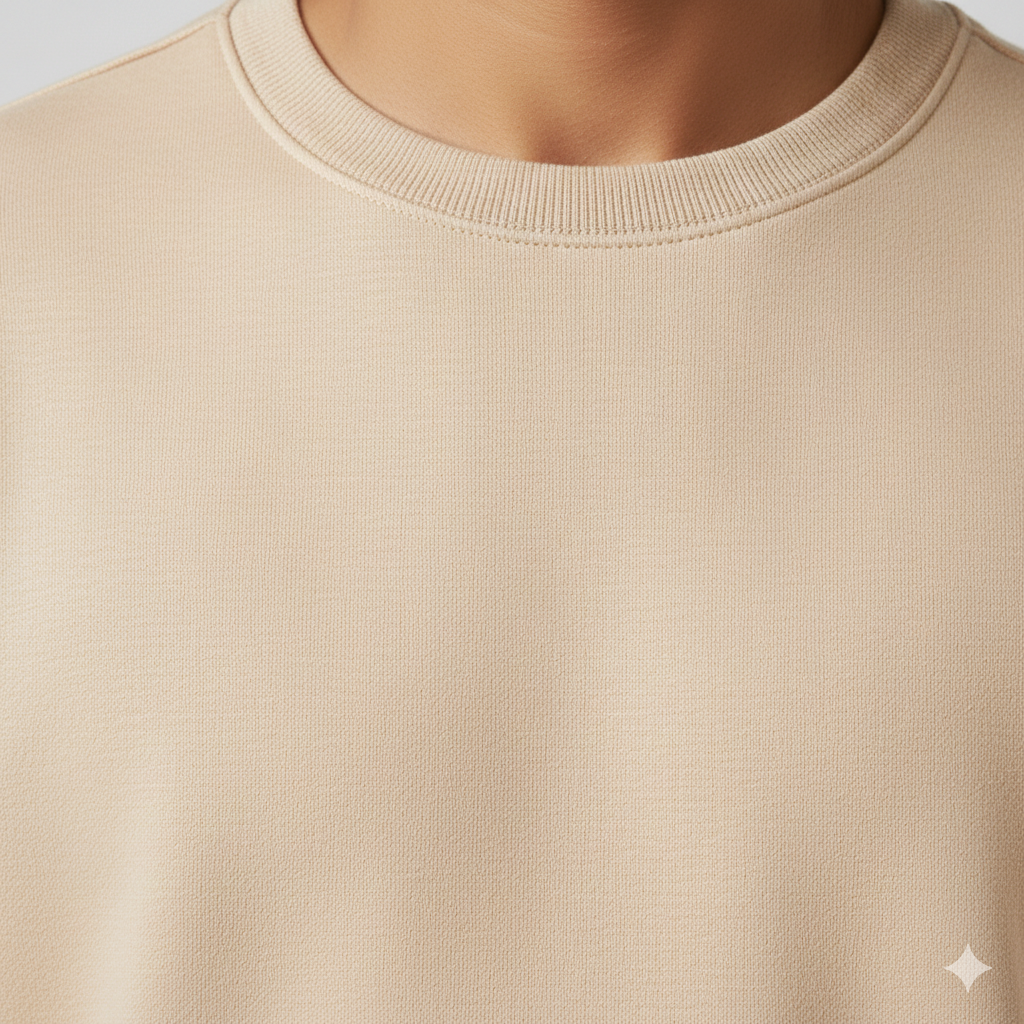 Real Man Premium Cotton Fleece Sweatshirt™  – Olive Green🌪️ | Ultra-Stretch & Minimalist No-String Design