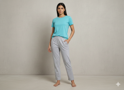 Van Heusen Woman Premium Lounge Pant - Export Surplus (Size: L) - Grey