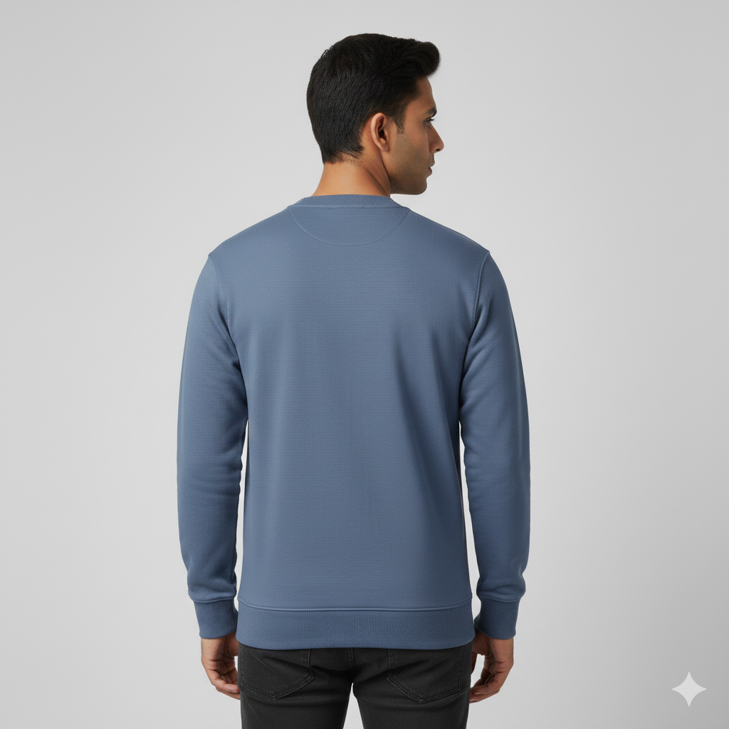 Real Man Premium Cotton Fleece Sweatshirt™  – Olive Green🌪️ | Ultra-Stretch & Minimalist No-String Design