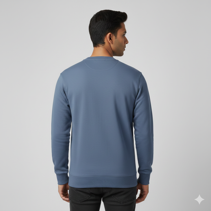 Real Man Premium Cotton Fleece Sweatshirt™  – Olive Green🌪️ | Ultra-Stretch & Minimalist No-String Design