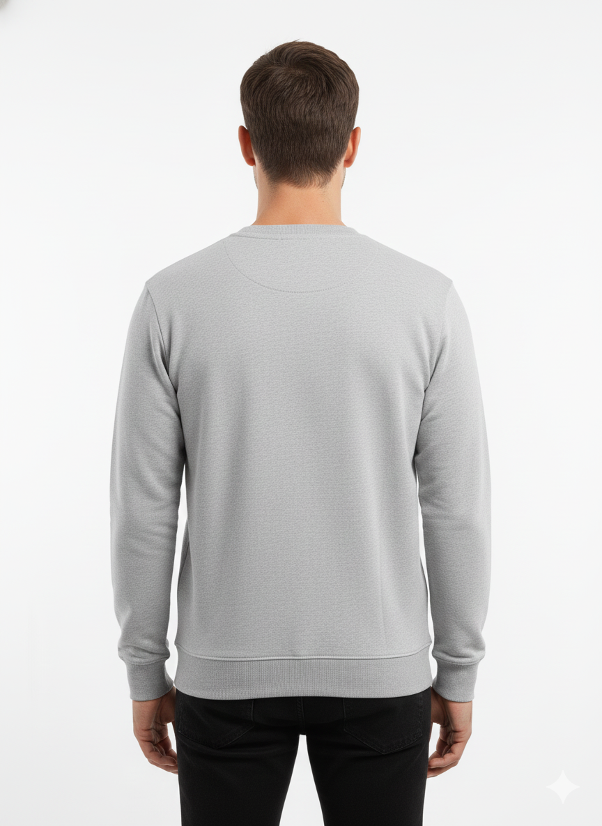 Real Man Premium Cotton Fleece Sweatshirt™  – Olive Green🌪️ | Ultra-Stretch & Minimalist No-String Design