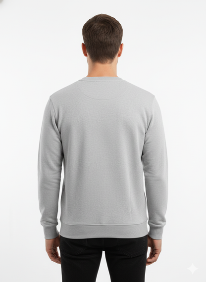 Real Man Premium Cotton Fleece Sweatshirt™  – Olive Green🌪️ | Ultra-Stretch & Minimalist No-String Design