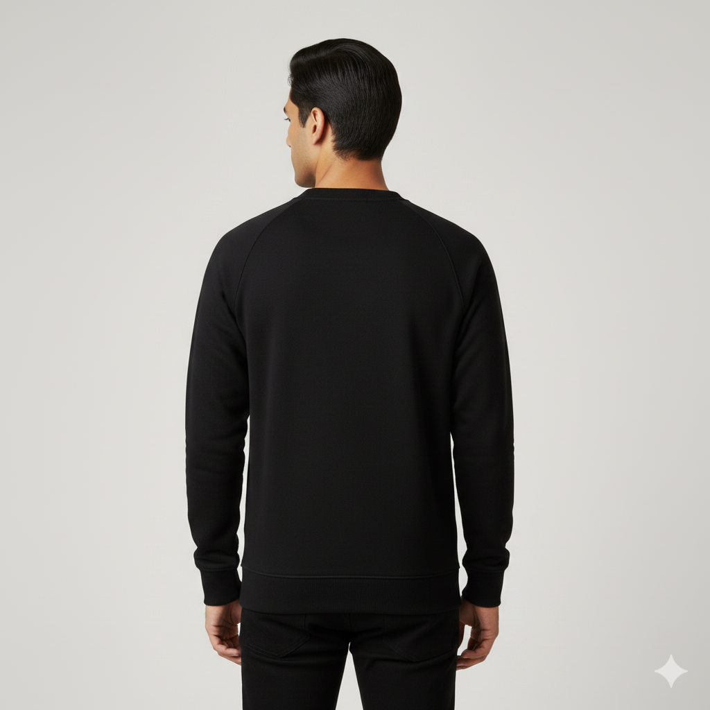 Real Man Premium Cotton Fleece Sweatshirt™  – Olive Green🌪️ | Ultra-Stretch & Minimalist No-String Design