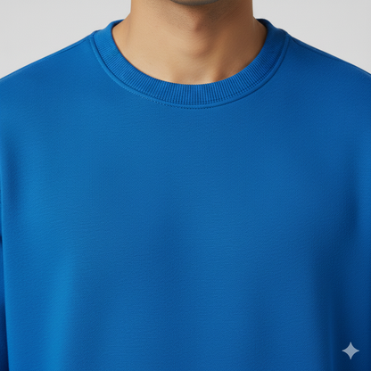Real Man Premium Cotton Fleece Sweatshirt™  – Olive Green🌪️ | Ultra-Stretch & Minimalist No-String Design