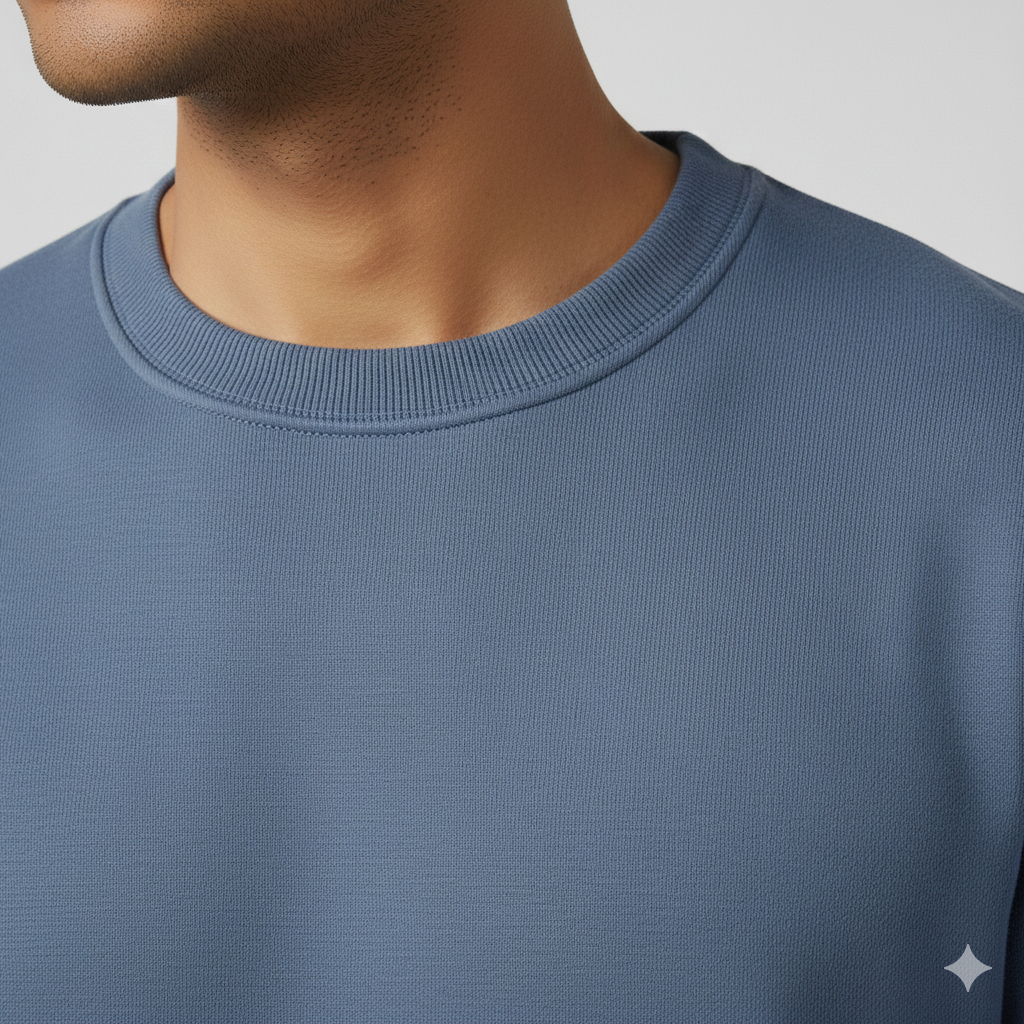 Real Man Premium Cotton Fleece Sweatshirt™  – Olive Green🌪️ | Ultra-Stretch & Minimalist No-String Design
