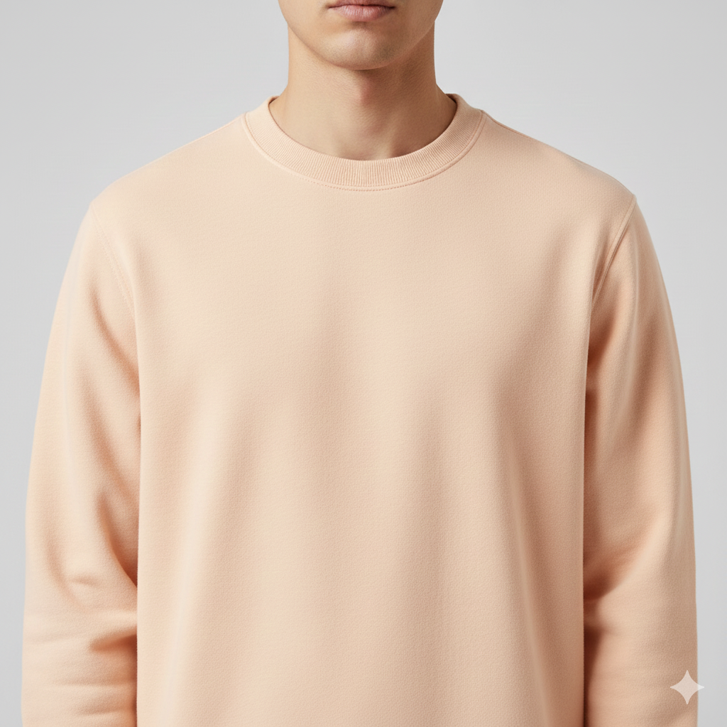 Real Man Premium Cotton Fleece Sweatshirt™  – Olive Green🌪️ | Ultra-Stretch & Minimalist No-String Design