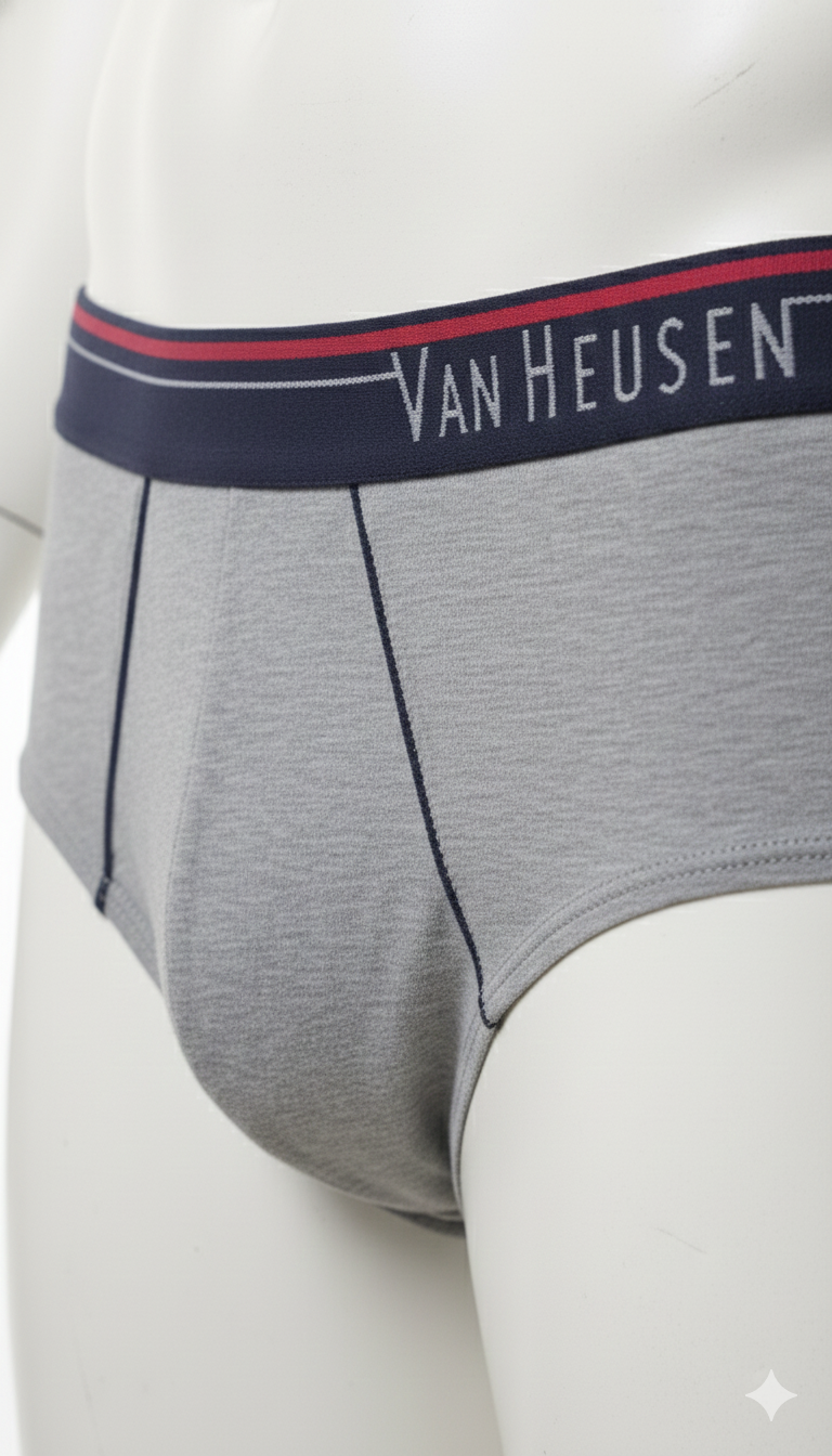 Exclusive Export Surplus Underwear: Van Heusen Men's Premium Cotton Brief 🩲 | Ultra-Soft| Royal Blue
