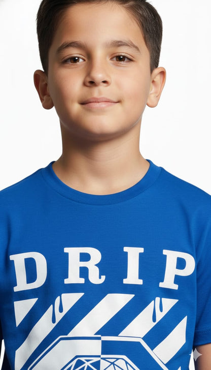 Eighty Eight Premium Blue "DRIP" Graphic T-Shirt - Streetwear Edition
