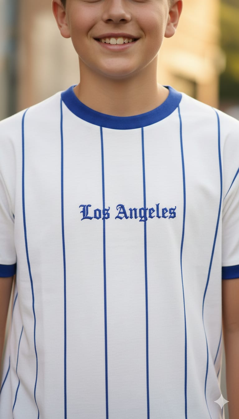 Baller Style: Eighty Eight "Los Angeles" Striped Tee