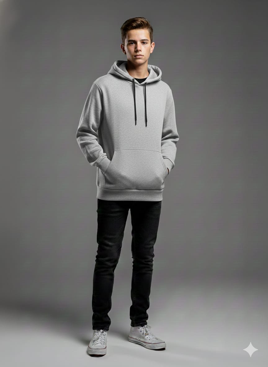 REAL MANEco-Comfort Men’s Hoodie – black (Recycled Cotton Blend)