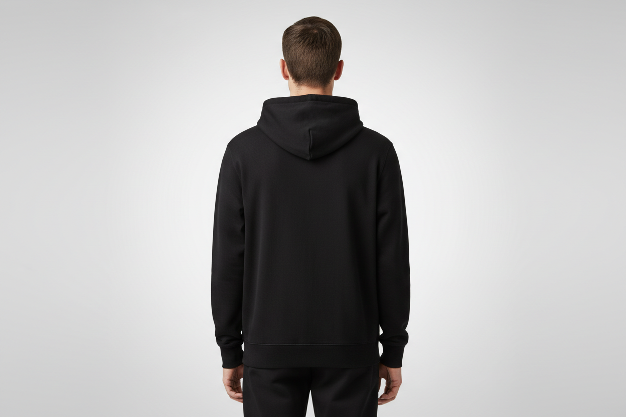 now weared this hoody at male model