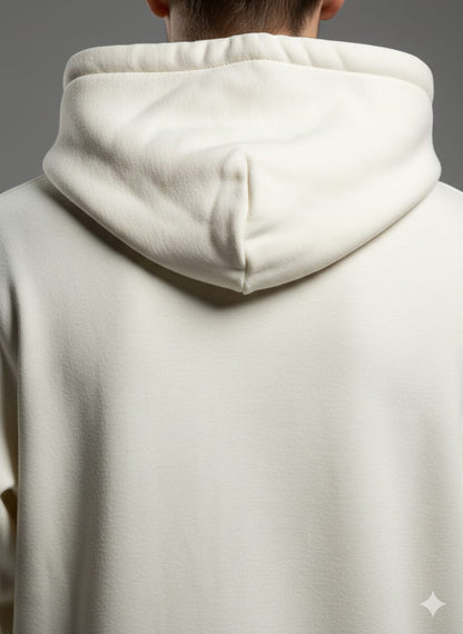 One Brand  Men’s "Last Exit to Paradise" Graphic Hoodie – Off-White (Premium Export Surplus)